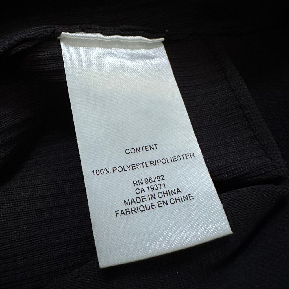 Tibi black ribbed button front sleeveless bodysuit - Picture 6 of 11